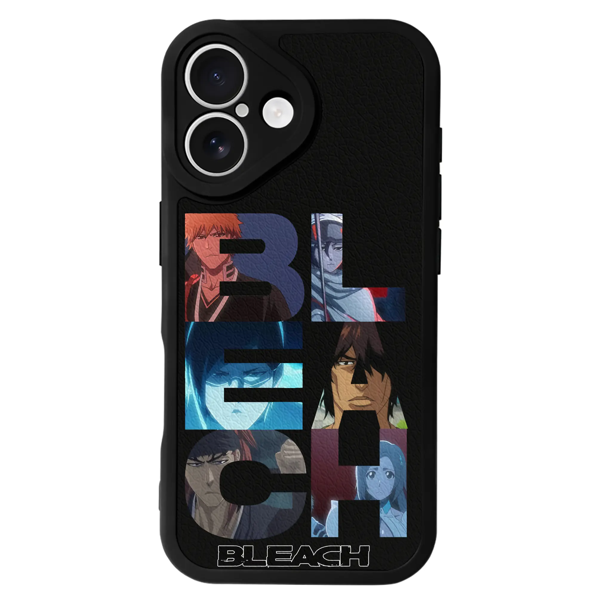 ブリーチ グッズ 黒崎 一護 - IPhone 16シリーズ対応 ・ シリコンスマホケース ・ レザー調 ・ 高精度フィット ・ 耐衝撃 ・ ワイヤレス充電対応 ・ 精密カット